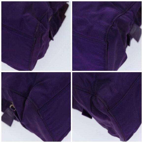 PRADA Chain Shoulder Bag Nylon Purple Auth - Picture 16 of 16